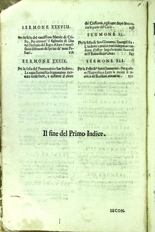 Il sagramento festiuo. Cioe' Sermoni del SS. sagramento sopra gli Euangelij di tutte le feste, e Domeniche dell'anno. Detti in Roma, ed altroue dal P. Gio. Battista Tasgresti della Compagnia di Giesù. Parte I.