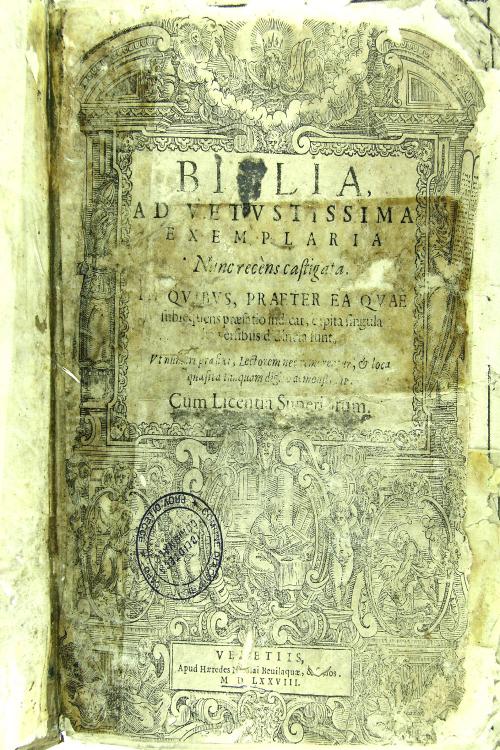 Biblia ad vetustissima exemplaria nunc recèns castigata. In quibus, praeter ea quae subsequens praefatio indicat, capita singula ita versibus distincta sunt. ...