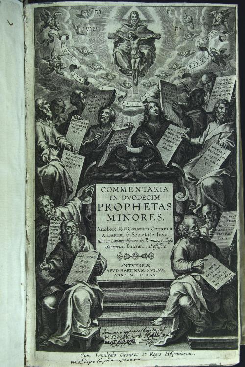 Commentaria in duodecim prophetas minores, auctore r.p. Cornelio Cornelii a Lapide, e Societate Iesu,