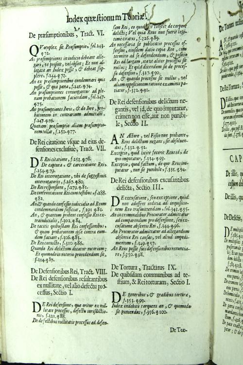 "Epitome, seu Compendium teoriae, et praxis causarum iudicialium regularium in duas partes distributa; cum suis copiosis indicibus. 