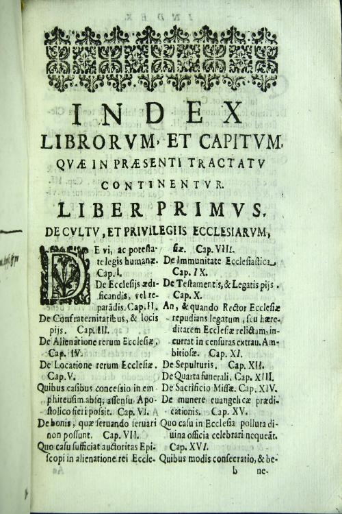 Tractatus de regimine ecclesiae episcopalis in octo libros distributus, quorum quatuor in hac prima parte, reliqui in secunda continentur. 