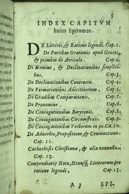 Rudimenta linguae Graecae. Ex primo libro Institutionum Iacobi Gretseri Societatis Iesu. Pro infima, et media schola grammaticae