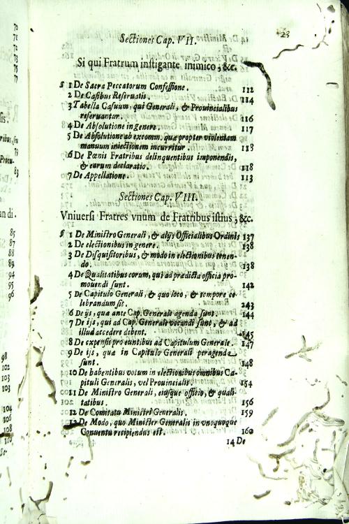 Constitutiones, et statuta generalia Cismontanae familiae ordinis sancti Francisci de obseruantia ex decretis capitul. general. Romani ann. 1639. et Toletani ann. 1658.