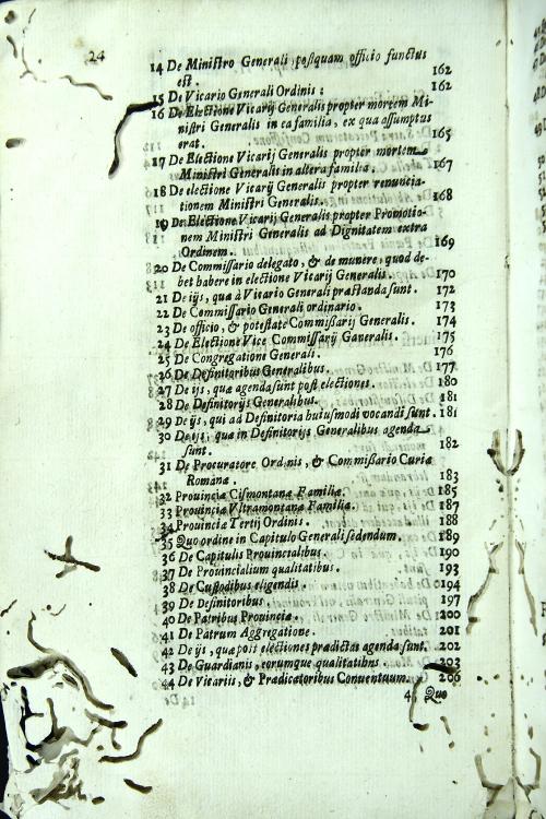 Constitutiones, et statuta generalia Cismontanae familiae ordinis sancti Francisci de obseruantia ex decretis capitul. general. Romani ann. 1639. et Toletani ann. 1658.