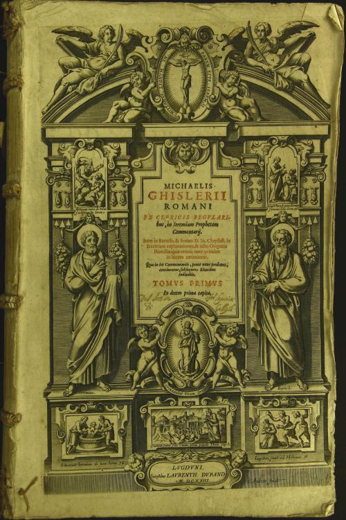 Michaelis Ghislerij Romani ex clericis regularibus, in Ieremiam prophetam commentarij. Item in Baruch, et breues d. Io. Chrysost. in Ieremiam explanationes, et octo Origenis homiliae: quae omnia nunc primum in lucem emittuntur.