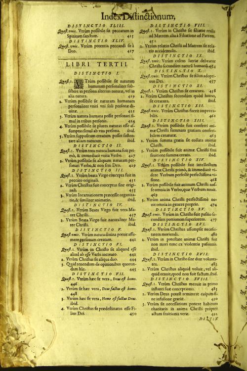 11: R.P.F. Ioannis Duns Scoti, ... Reportata Parisiensia, annotationibus marginalibus, doctorumque celebriorum ante quamlibet quaestionem citationibus exornata, et scholijs per textum insertis illustrata, per R.P.F. Hugonem Cauellum. 
