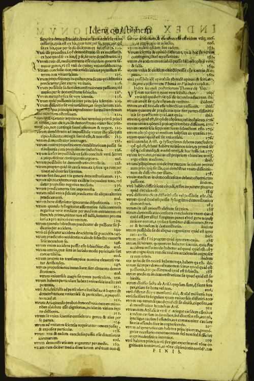 Thomae De Vio Caieatani ... In praedicabilia Porphyrij, praedicamenta, et libros posteriorum analyticorum Aristotelis castigatissima commentaria, nunc primum ab innumeris erroribus diligentissime castigata. 