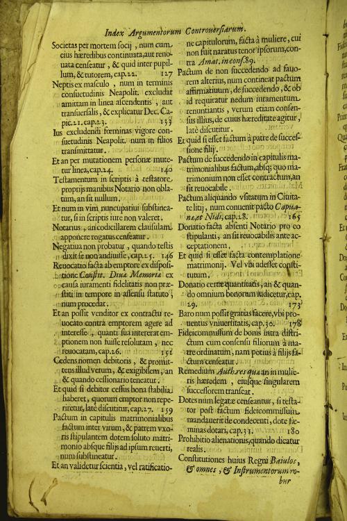 "Controversiarum forensium Io. Baptistae Hodierna I. C. neapolitani olim primarij causarum patroni; ... liber unicus. in quo abstrusissimae quaeque dissertationes in supremis regni Neapolitani Senatibus, hactenus non agitatae, altiori stylo pertractantur. 