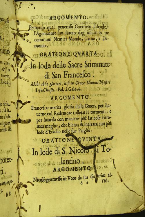 Orationi sacre con vna apologetica in difesa de' regolari, e loro stato contro la nemica eresia. Composte dal p.d. Gio. Battista Arata ... Parte prima