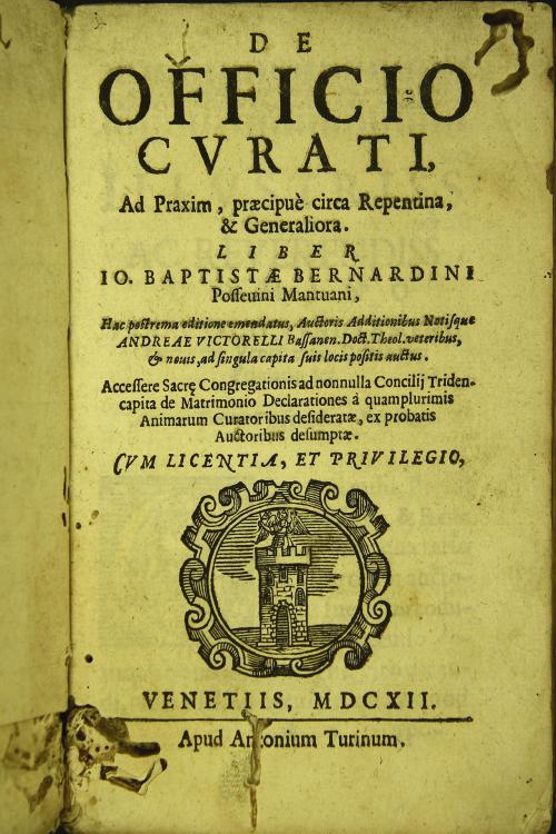De officio curati, ad praxim, praecipuè circa repentina…