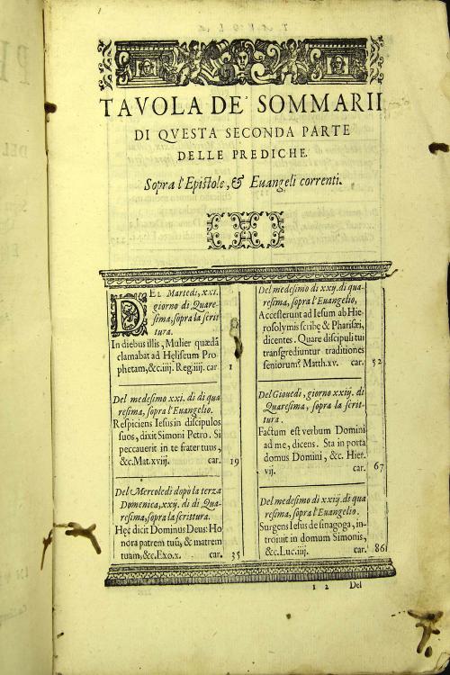 Delle prediche quadragesimali del Reverendissimo Monsignor Cornelio Musso vescovo di Bitonto sopra l'Epistole et Euangeli correnti per i giorni di Quaresima e per li due primi giorni di Pasqua, e sopra il Cantico di Maria Vergine per li Sabbati
