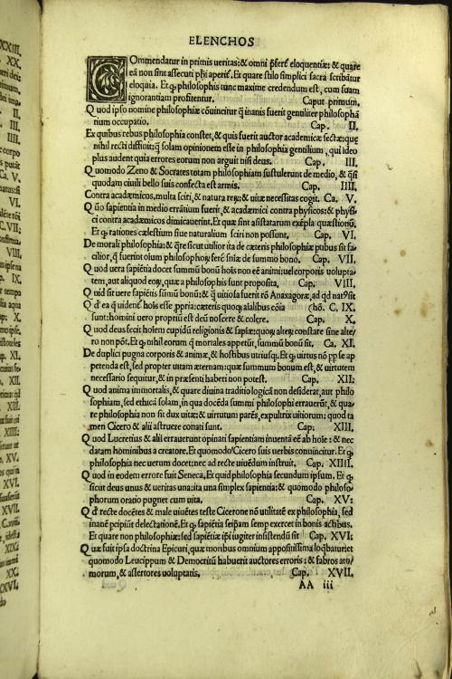Habes in hoc volumine lector optime diuina Lactantii Firmiani opera nuper per Ianum Parrhasium accuratissime castigata: graeco integro adiuncto