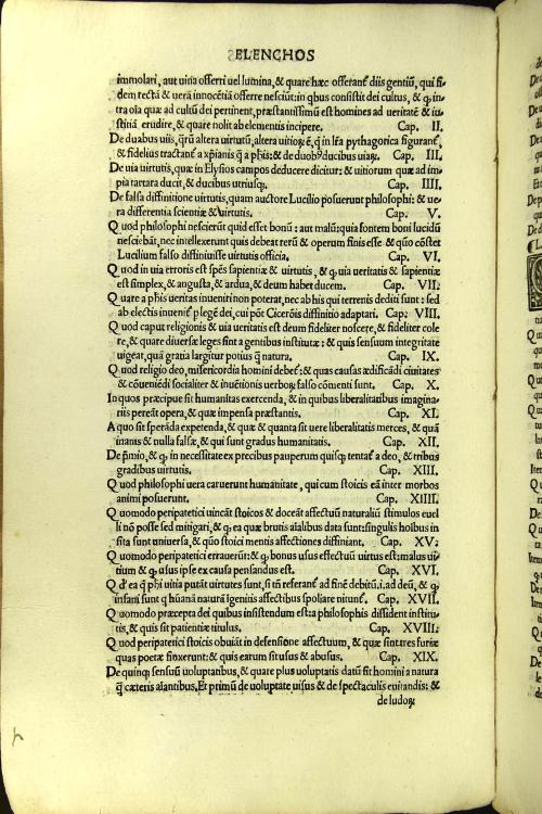 Habes in hoc volumine lector optime diuina Lactantii Firmiani opera nuper per Ianum Parrhasium accuratissime castigata: graeco integro adiuncto