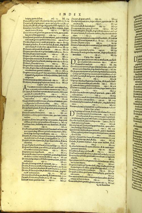 Augustini Niphi ... Expositiones in omnes Aristotelis libros De historia animalium. lib. 9. De partibus animalium, et earum causis. lib. 4. Ac De generatione animalium. lib. 5. Adiecto utili indice,