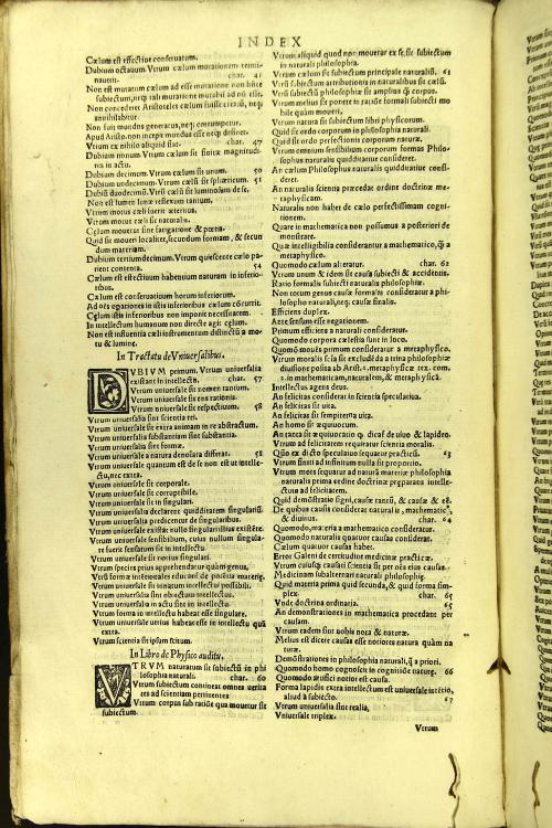 Alexandri Achillini Bononiensis Opera omnia in vnum collecta. De intelligentiis. De orbibus. De vniuersalibus. De physico audito. De elementis. ... Cum annotationibus ... Pamphili Montii Bononiensis...