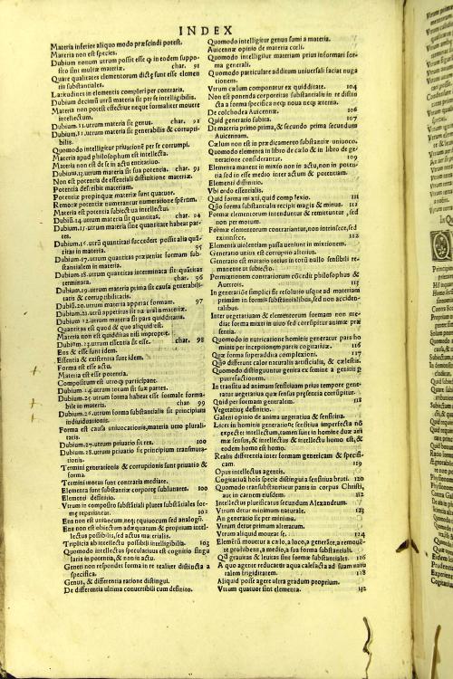 Alexandri Achillini Bononiensis Opera omnia in vnum collecta. De intelligentiis. De orbibus. De vniuersalibus. De physico audito. De elementis. ... Cum annotationibus ... Pamphili Montii Bononiensis...