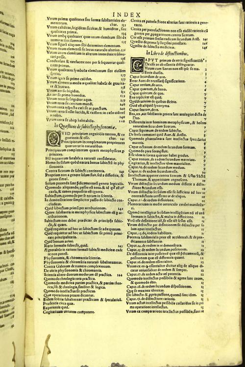 Alexandri Achillini Bononiensis Opera omnia in vnum collecta. De intelligentiis. De orbibus. De vniuersalibus. De physico audito. De elementis. ... Cum annotationibus ... Pamphili Montii Bononiensis...