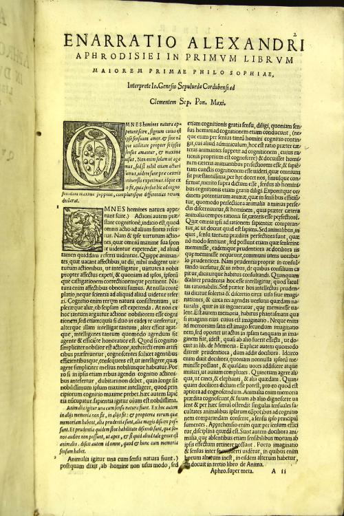 Alexandri Aphrodisiei commentaria in duodecim Aristotelis libros de prima philosophia, interprete Ioanne Genesio Sepulueda Cordubensi