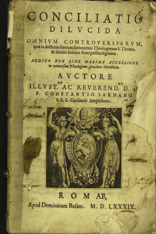 Conciliatio dilucida omnium controuersiarum, quae in doctrina duorum summorum theologorum S. Thomae, et subtilis Ioannis Scoti passim leguntur ... auctore ... F. Constantio Sarnano ...