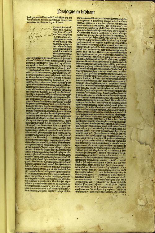 Biblie vna cum postillis venerandi viri ordinis minorum fratris Nicolai de lyra