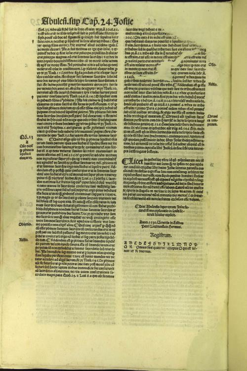 Divi Alphonsi Thostati episcopi Abulensis In luculentissimam libri Josue expositionem a se editam secunda pars: quae decem prima capitula complectitur. Secunda pars Abulensis super Josue a caputulo undecimo inclusive usque ad ultimum