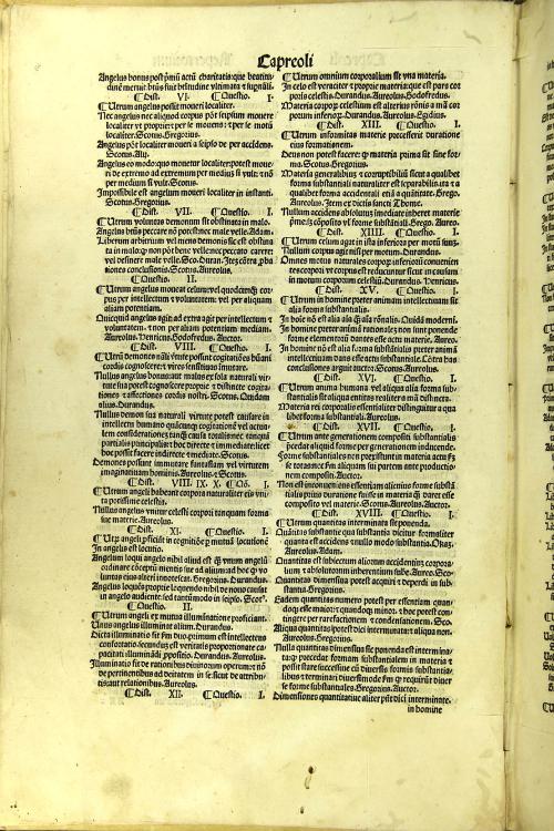 Joannis Capreoli ... Defensiones theologie in quattuor libris sententiarum diui ac gloriosi angelici doctoris Thome de Aquino nouissime recognite ... Addito eleganti repertorio nouiter excogitato ... )