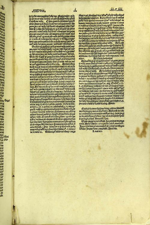 Incipit lectura super primum sententiarum edita ab eximio doctore fratre Alfonso de toleto ac sacre theologie magistro famosissimo ...