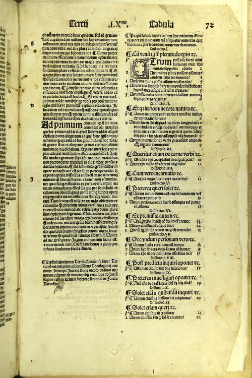 Scriptum primum [tertium] Oxoniense Doctoris Subtilis Ioannis Duns Scoti Ordinis Minorum Super primo -quarto! sententiarum pristine integrati restitutum.