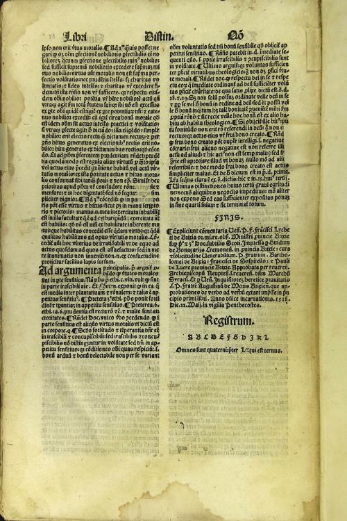 Peritissimi viri. F.F. Lycheti de Brixia ... In Jo. duns scotum super primo et tertio sententiarum clarissima commentaria: subtilium difficultatum perpulchre solutiones: ... feliciter incipiunt ...
