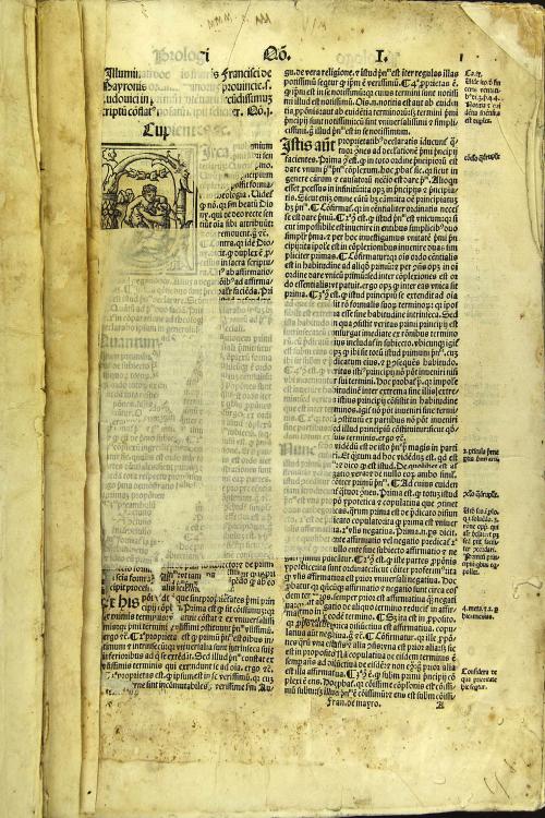 Franciscus de Mayronis In sententias. Preclarissimum illuminati doctoris Francisci de Mayronis in quattuor sententiarum libros scriptum seu conflatum, cum eiusdem quolibetis formalitatibus tractatu de primo principio de diuinorum nominum explanatione, et de vniuocatione entis opusculo .