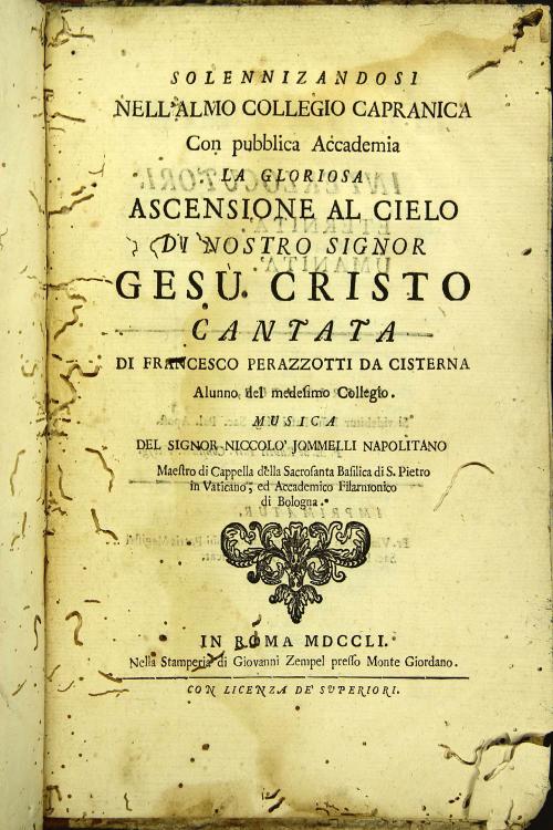 Per lo barone D. Rocco Piccioli. Commessario di questa Causa e' D. Domenico Salomone Consultor di Sicilia. Caporuota del S. R. C. e Ministro nella Regal Camera di S. Chiara.