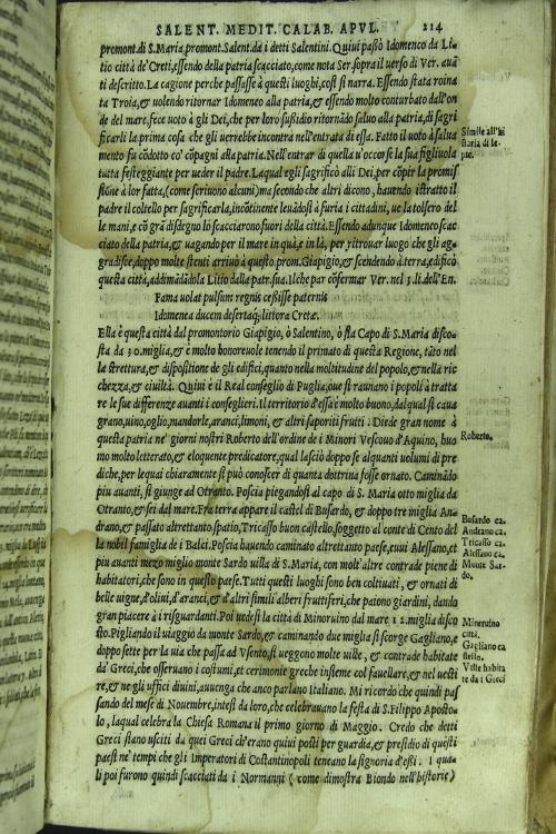 Descrittione di tutta Italia di f. Leandro Alberti bolognese, nella quale si contiene il sito di essa, l'origine, et le signorie delle citta, et de i castelli, co i nomi antichi, et moderni, i costumi de' popoli, le conditioni de i paesi.