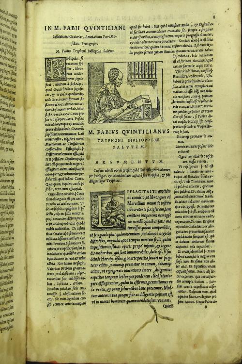 M. Fabii Quintiliani ... De institutione oratoria libri 12. Singulari cum studio tum iudicio doctissimorum uirorum ad fidem