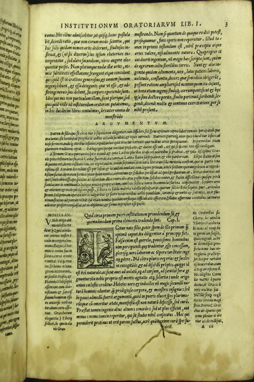 M. Fabii Quintiliani ... De institutione oratoria libri 12. Singulari cum studio tum iudicio doctissimorum uirorum ad fidem