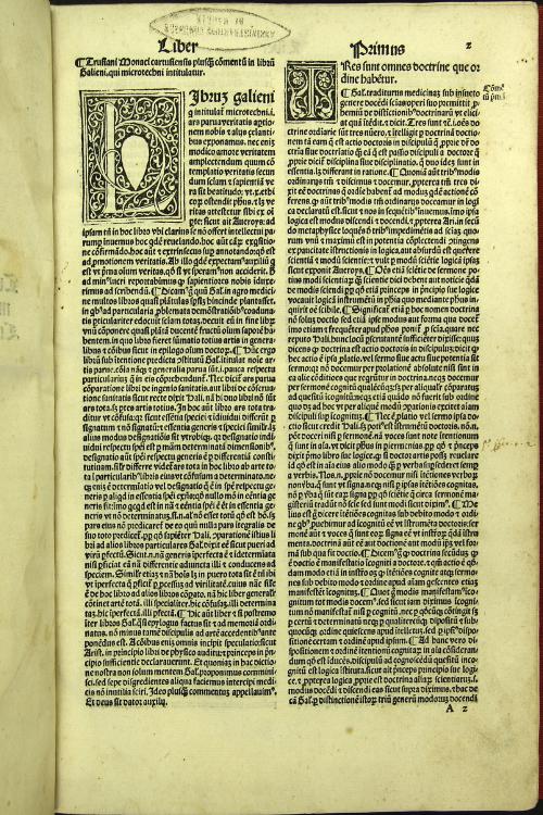 Commentum in Librum Galieni qui microtecni intitulatur
