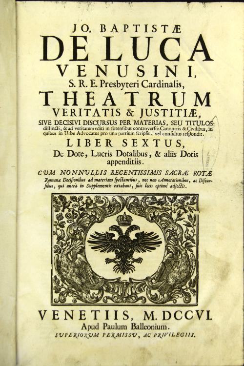 6: Liber sextus, De dote, lucris dotalibus, et aliis dotis appenditiis. ...
