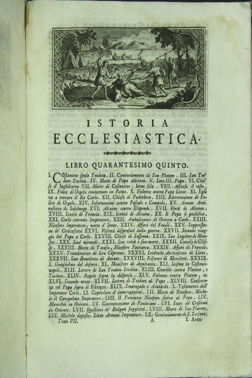 Istoria ecclesiastica di Monsignor Claudio Fleury abate di Loc-Dieu Priore d'Argenteuil, e confessore di Luigi XIV. Tradotta dal francese dal sig. co: Gasparo Gozzi. Tomo settimo
