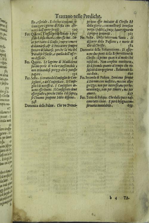 "Quaresimale del p. maestro fra Agostino Paoletti da Montalcino, dell'ordine eremitano del gran padre, e patriarca santo Agostino. Con quattro tauole de'soggetti, che si trattano in ciascheduna predica; delle materie piu notabili; de'luoghi di scrittura; e de gl'autori che vi sono citati "