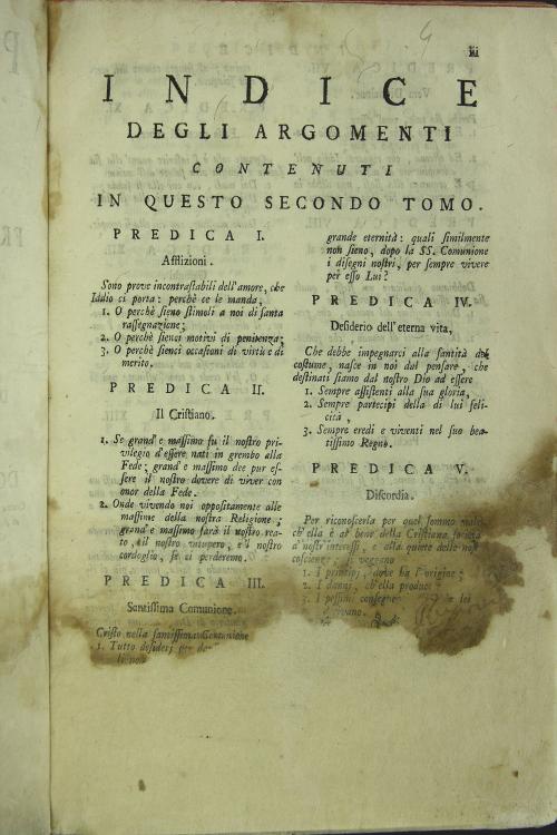 Prediche e discorsi del padre fr. Francesc'Antonio da Varese (...). Opera postuma, divisa in due tomi Tomo II