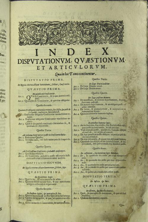 Theologia moralis ad mentem dd. seraphici, & subtilis concinnata, et in disputationes vigintiocto distributa auctore f. Bartholomaeo Mastrio de Meldula ... Ed. IV