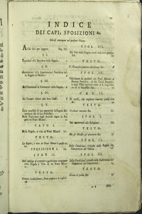 Tracce di tradizione sopra la regola de' frati minori notate da F. Viatore da Coccaglio cappuccino
