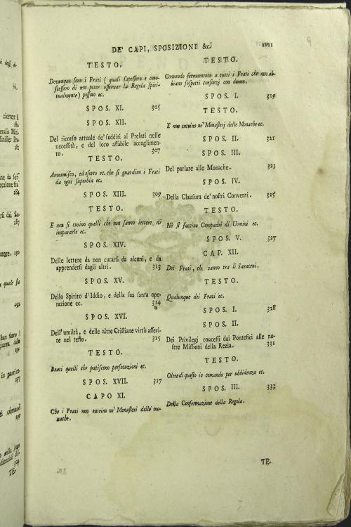 Tracce di tradizione sopra la regola de' frati minori notate da F. Viatore da Coccaglio cappuccino