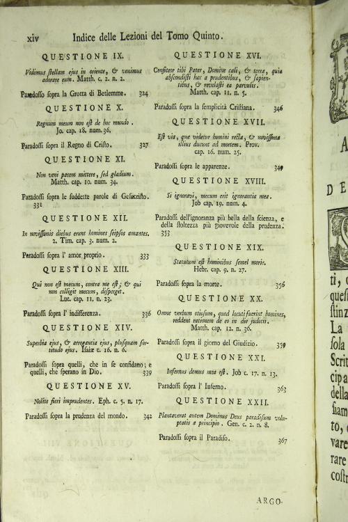 Lezioni della scienza de' santi, ovvero Questioni sopra i principj, e le verita piu notabili della Divina Scrittura Tomo quinto