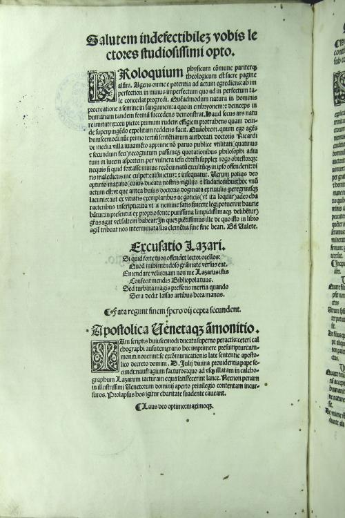 SACRE THEOLOGIE DOCTORIS ExrImij RICARDI DE MEDIAVILLA Seraphici ordinis mInorum professoris in secundum sententiarum questiones Solidissime.