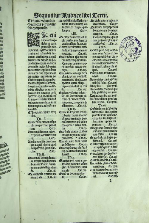 SACRE THEOLOGIE DOCTORIS ExrImij RICARDI DE MEDIAVILLA Seraphici ordinis mInorum professoris in secundum sententiarum questiones Solidissime.