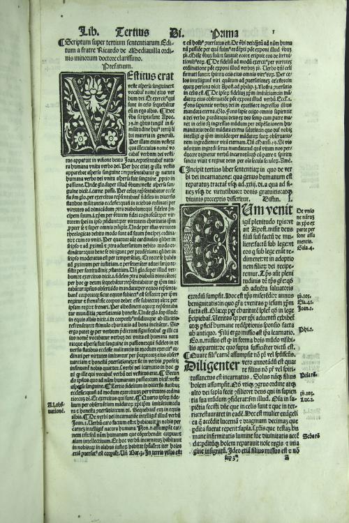 SACRE THEOLOGIE DOCTORIS ExrImij RICARDI DE MEDIAVILLA Seraphici ordinis mInorum professoris in secundum sententiarum questiones Solidissime.
