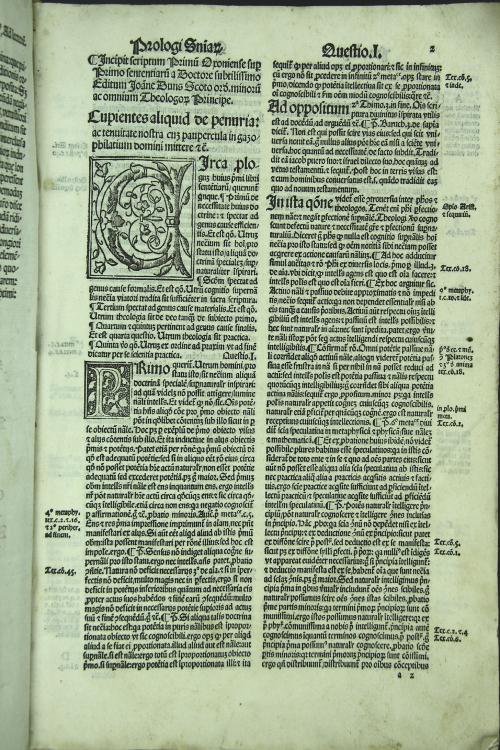 SCOTUM I Scriptus Primus Oxoniense Subtilissimi Theologi I Ioannis dunsScoti ordinis minor= super Primo I sententiarum