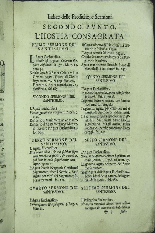 Settimana sancta nella quale si meditano tre punti cioe it Salvatore appassionato ostia consacrata la Vergine addolorata del padre Lodovico Monachode chierici minori messinese.