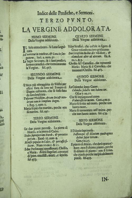Settimana sancta nella quale si meditano tre punti cioe it Salvatore appassionato ostia consacrata la Vergine addolorata del padre Lodovico Monachode chierici minori messinese.