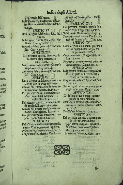 Settimana sancta nella quale si meditano tre punti cioe it Salvatore appassionato ostia consacrata la Vergine addolorata del padre Lodovico Monachode chierici minori messinese.